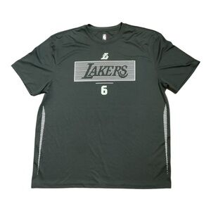 NBA Brand Lakers Men’s T -Shirt Black Lebron James No. 6. Size XXL